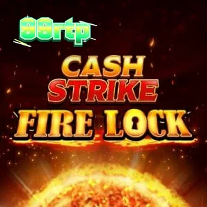 Tampilan antarmuka slot Cash Strike Fire Lock dengan grid 3x3 dan fitur Fireball